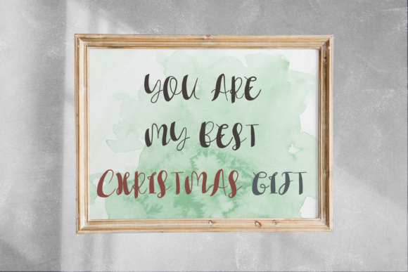 Christmas Gift Font Poster 5