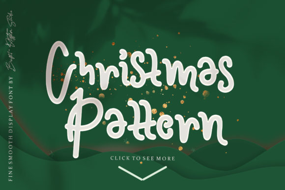 Christmas Pattern Font Poster 2