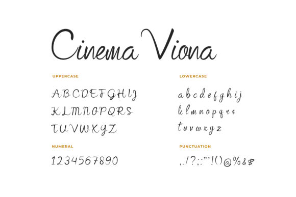 Cinema Viona Font Poster 5