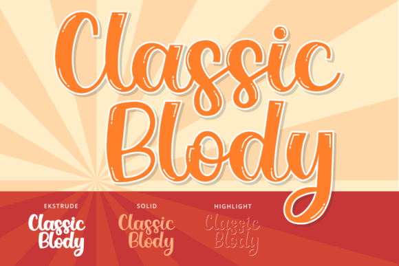 Classic Blody Font Poster 9