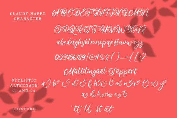 Claudy Happy Font Poster 11