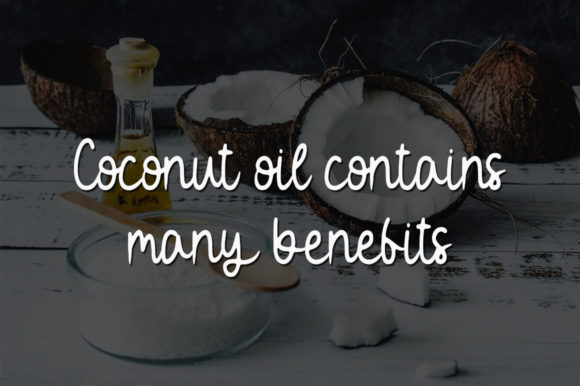 Coconut Oil Font Poster 2