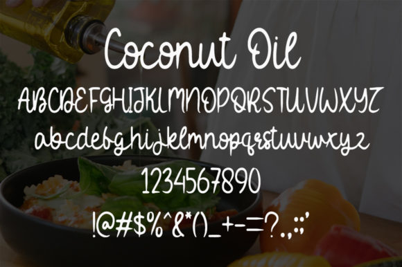 Coconut Oil Font Poster 4