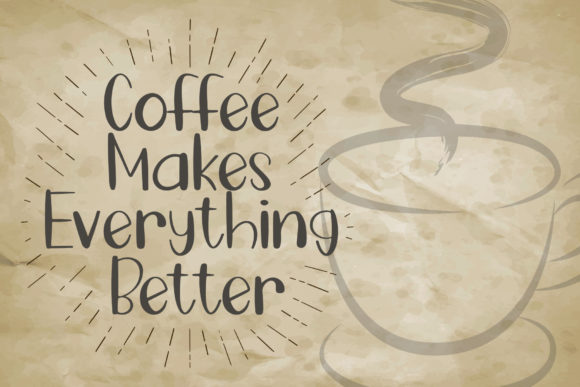 Coffee Bean Font Poster 6