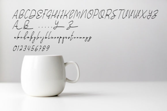 Coffee Drink Font Poster 4