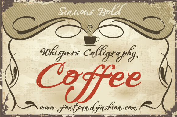 Coffee House Font Poster 2