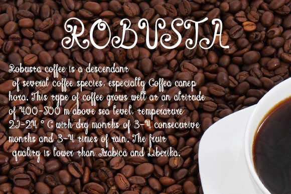 Coffee Latte Font Poster 2