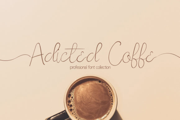 Coffee Signature Font Poster 2