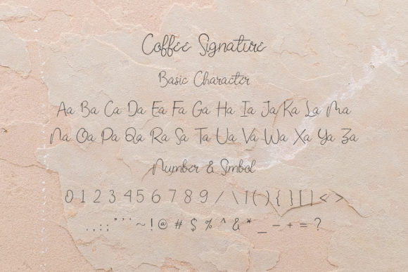 Coffee Signature Font Poster 4