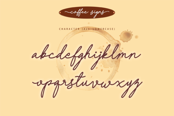 Coffee Signs Font Poster 2