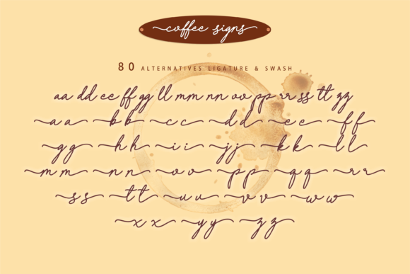 Coffee Signs Font Poster 3