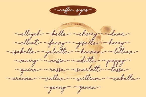 Coffee Signs Font Poster 4