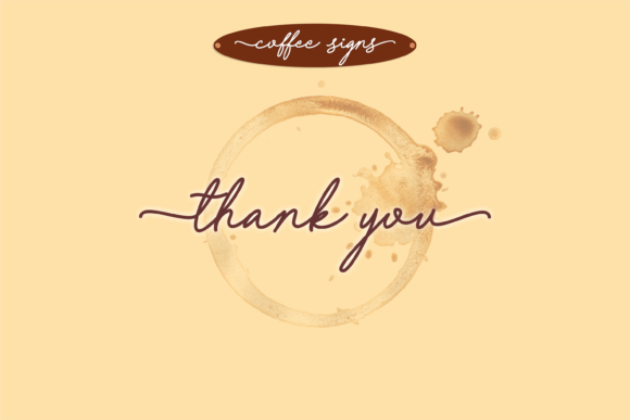 Coffee Signs Font Poster 5