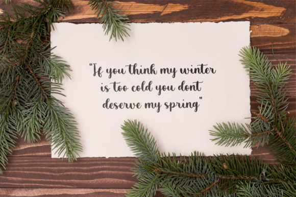 Cold Outside Font Poster 4