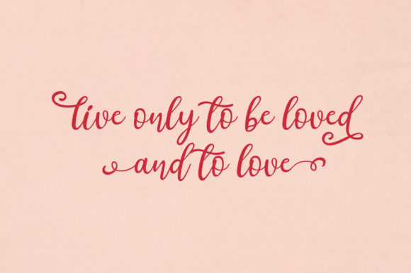 Come Valentine Font Poster 9