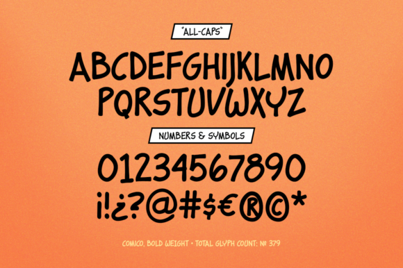 Comico Font Poster 2