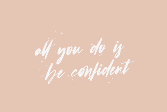 Confidence Font Poster 5