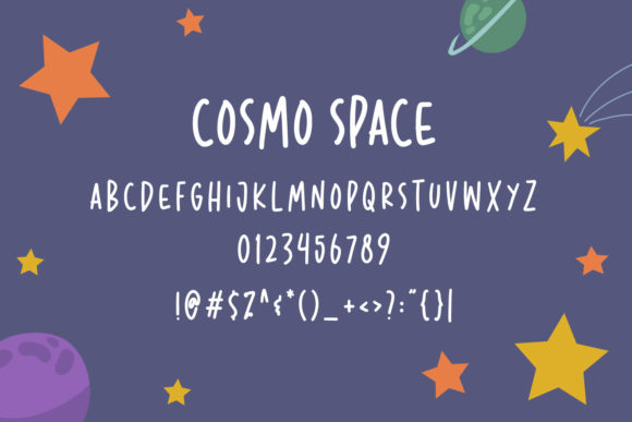Cosmo Space Font Poster 3