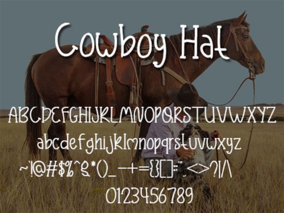 Cowboy Hat Font Poster 4