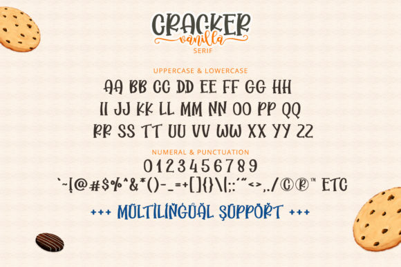 Cracker Vanilla Font Poster 12