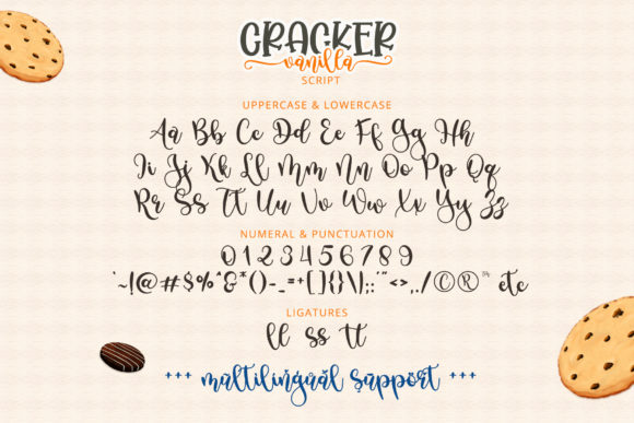 Cracker Vanilla Font Poster 10