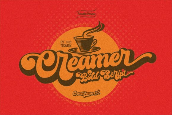 Creamer Font Poster 1