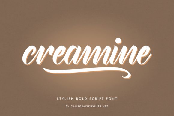 Creamine Font Poster 2