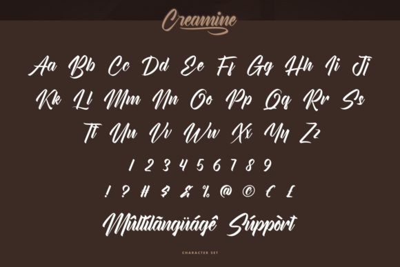 Creamine Font Poster 5