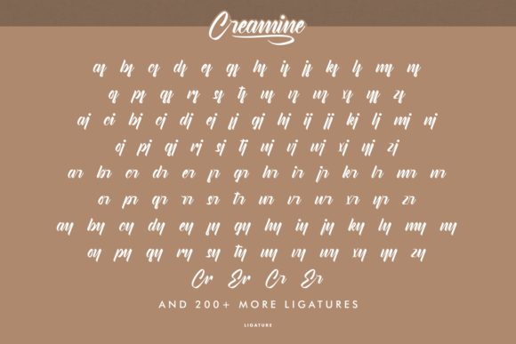 Creamine Font Poster 7