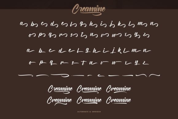 Creamine Font Poster 9