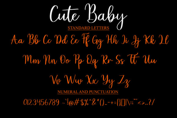 Cute Baby Font Poster 4