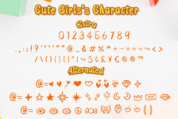 Cute Girls Font Poster 3