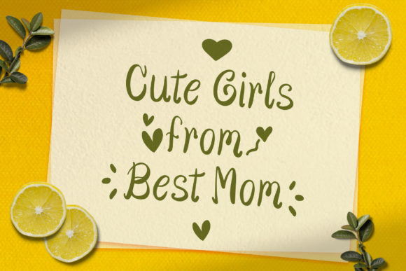 Cute Girls Font Poster 8