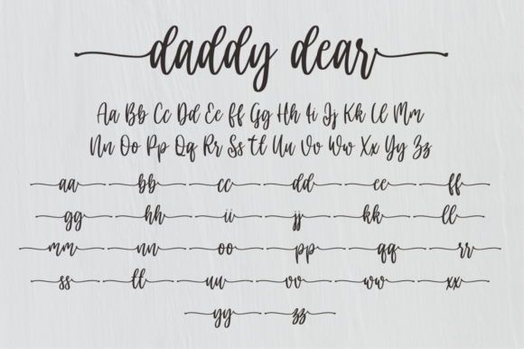 Daddy Dear Font Poster 8