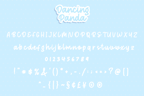 Dancing Panda Font Poster 5