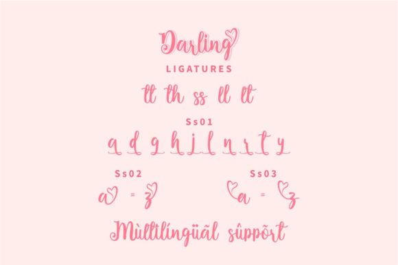 Darling Font Poster 5