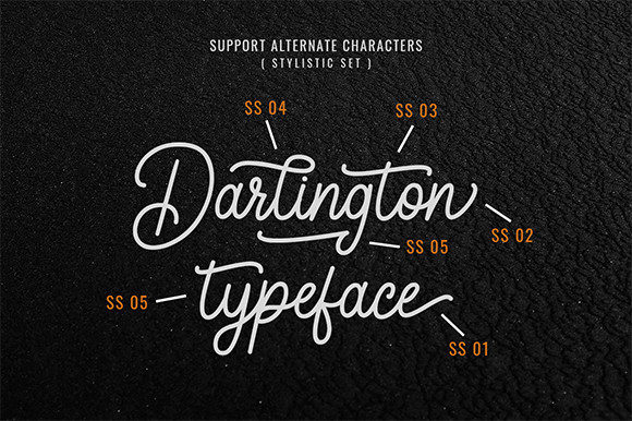 Darlington Font Poster 6