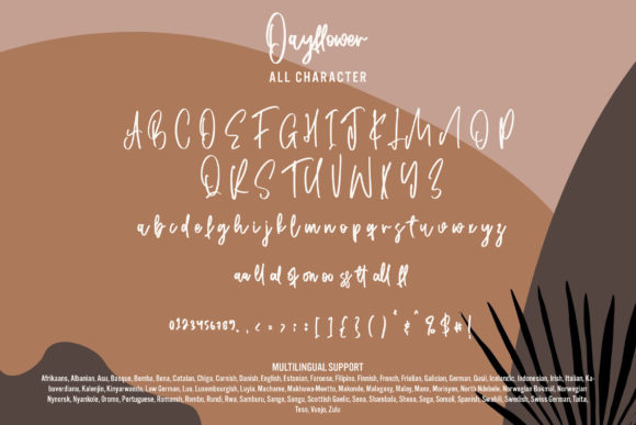 Dayflower Font Poster 7