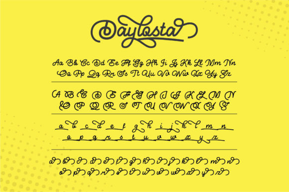 Daylosta Font Poster 9