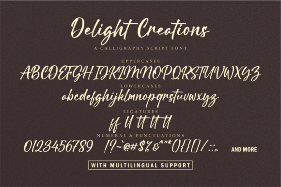 Delight Creations Font Poster 5