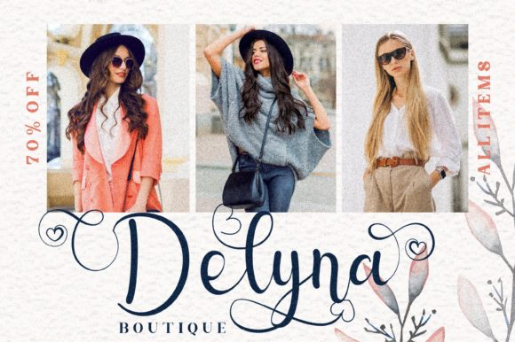 Delyna Font Poster 9