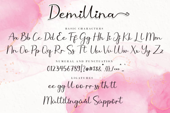 Demillina Font Poster 9