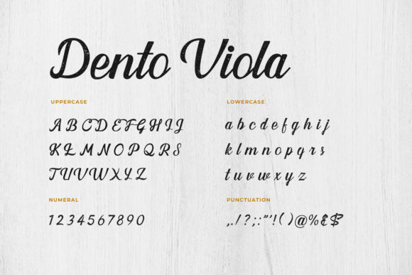 Dento Viola Font Poster 4