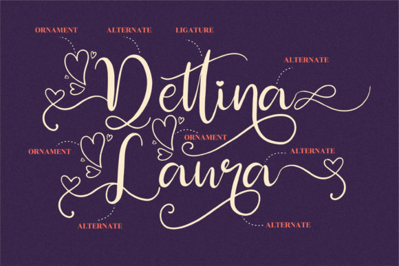 Dettina Laura Font Poster 10