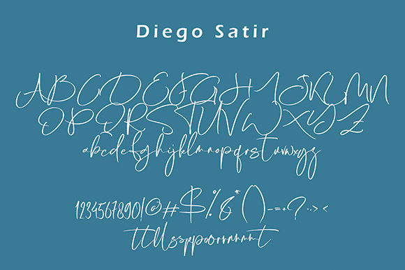 Diego Satir Font Poster 7