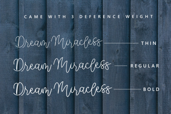 Dream Miracless Font Poster 2