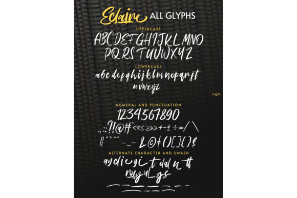 Eclaire Font Poster 5