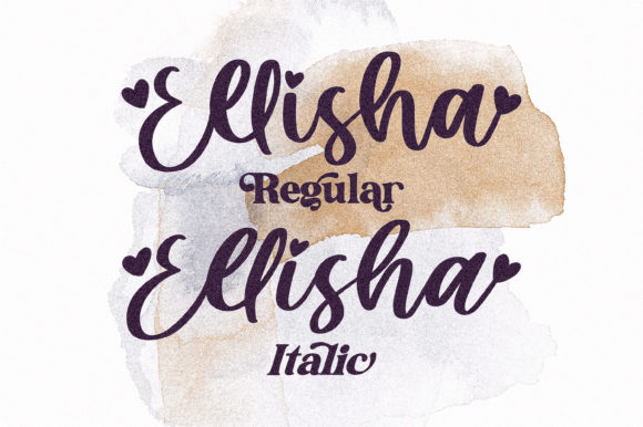 Ellisha Font Poster 16