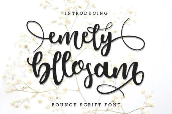 Emely Bllosom Font Poster 1