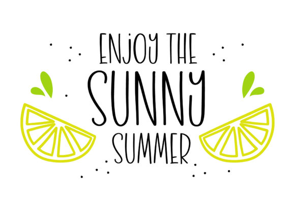 Enjoy Summer Font Poster 2